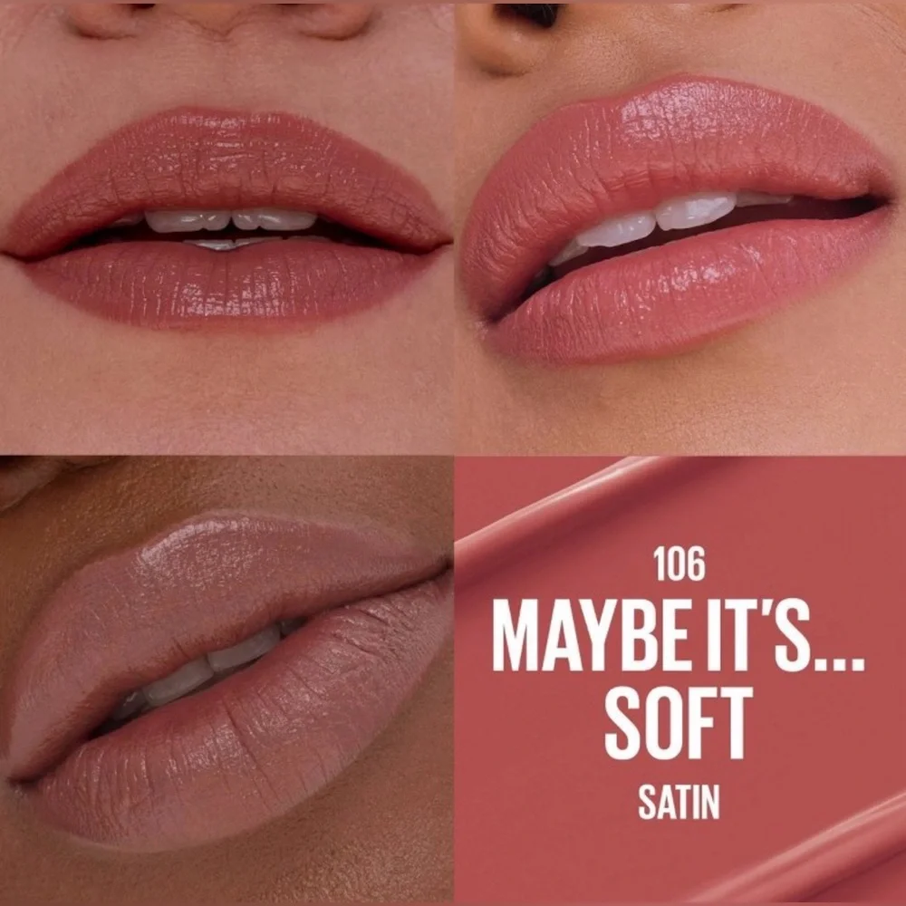 Maybelline Serum Lipstick Set ~ Maybe It's... Soft & Crop Top + Lifter Liner Set